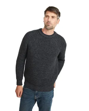 Aran Mens Fisherman Raglan Crew Sweater