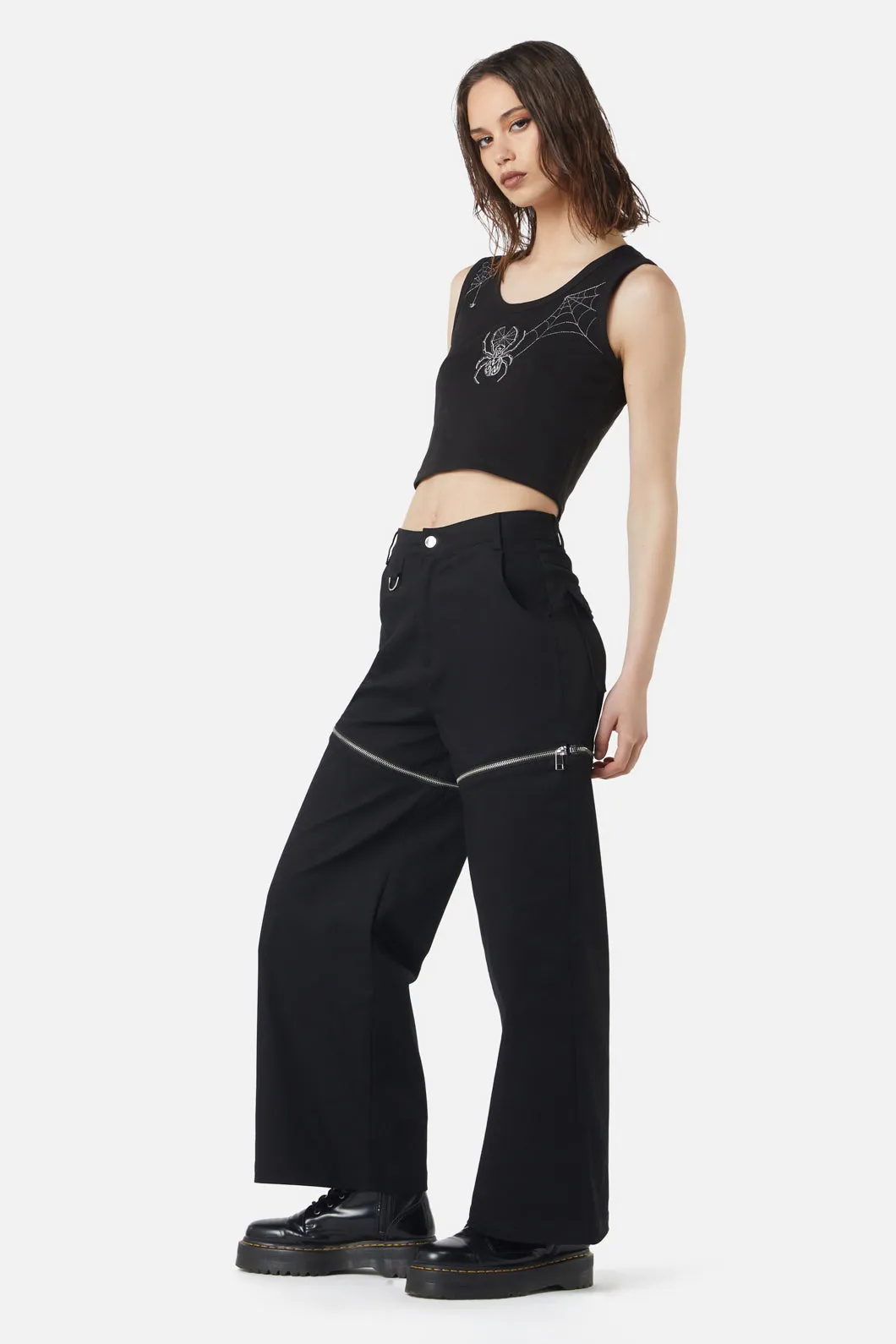 Cobweb Embroidered Tank