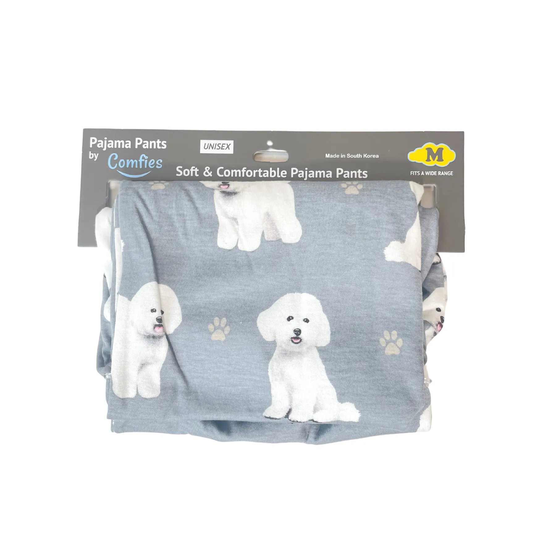 Dog Print Lounge Pants - Bison Frise