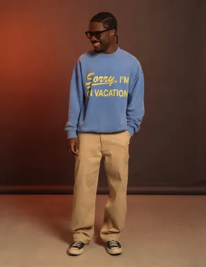 Duvin Airplane Mode Crew Sweater - BLUE