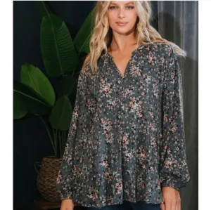 Floral Babydoll Blouse