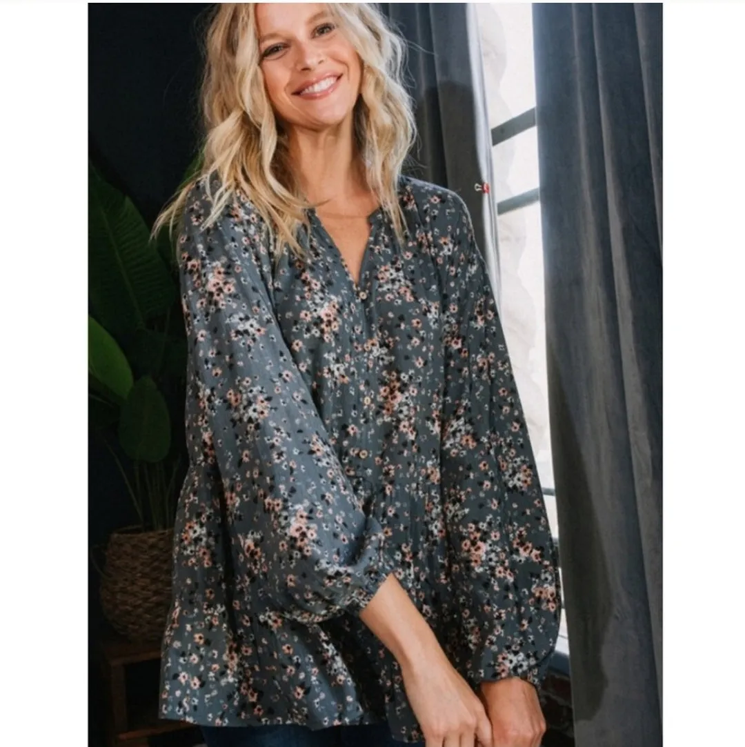 Floral Babydoll Blouse