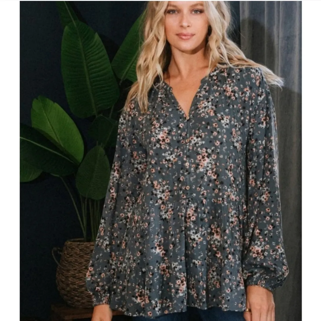 Floral Babydoll Blouse