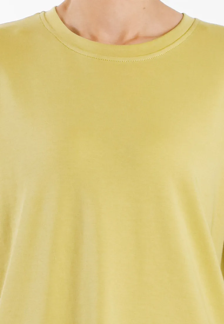 Forest Ladies Cotton Interlock Round Neck T-Shirt Women Plain Long Sleeve Tee - 822423