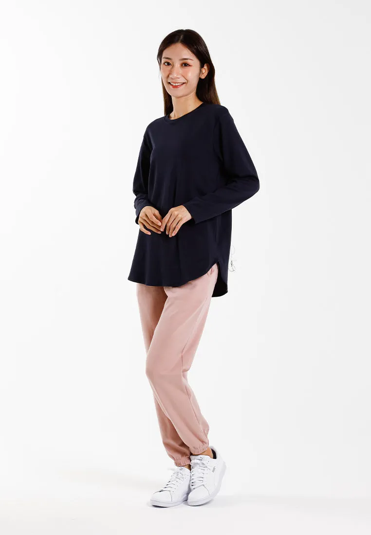 Forest Ladies Cotton Interlock Round Neck T-Shirt Women Plain Long Sleeve Tee - 822423