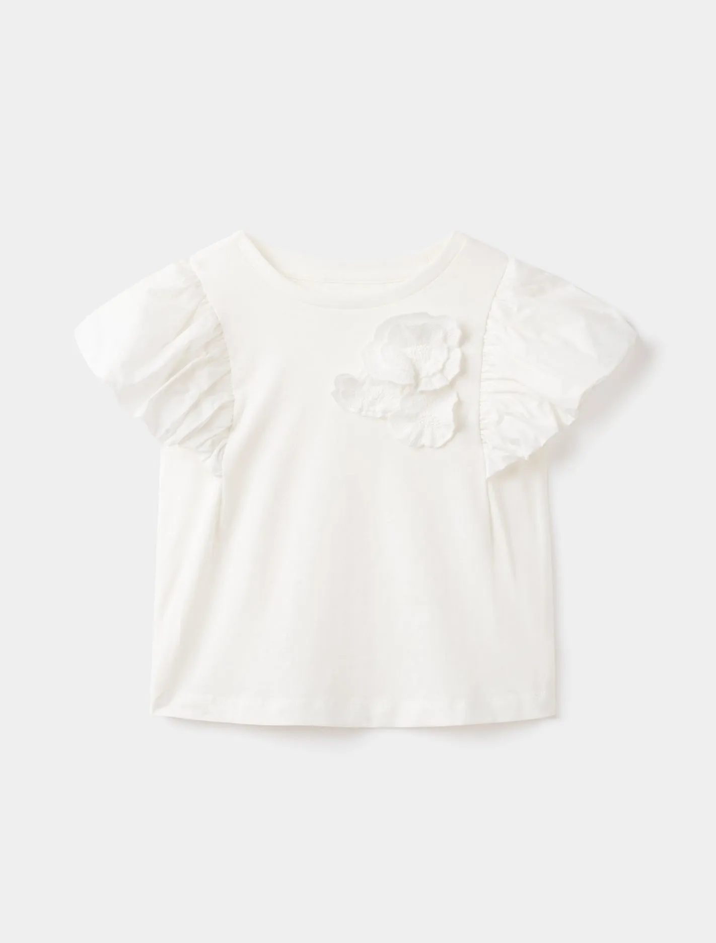 Joy Puff Sleeve Flower Girls T-shirt