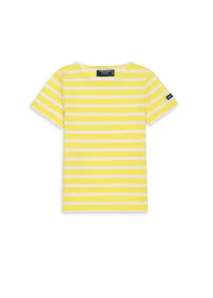 Levant striped t-shirt for kids - in light cotton (ACIDULE/NEIGE)