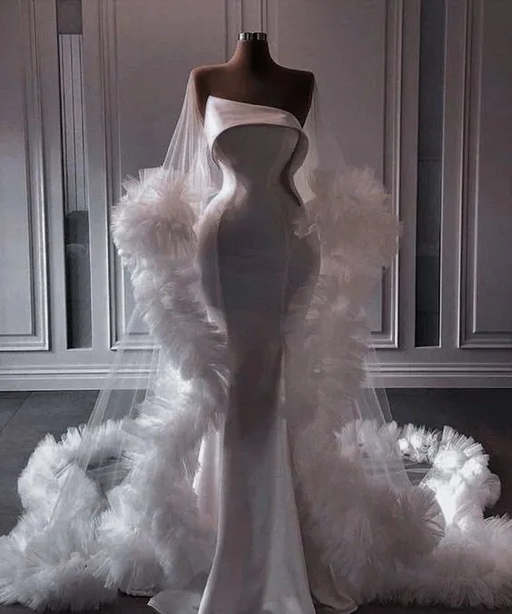 Luolandi Elegant dresses classy dresses Gala Dress White Wedding Dress Charming