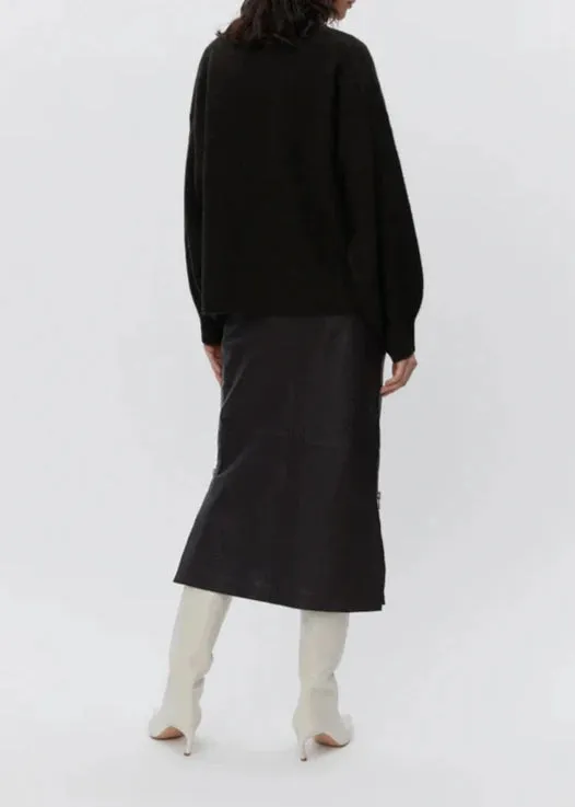 MAZY KNIT | DARK BROWN