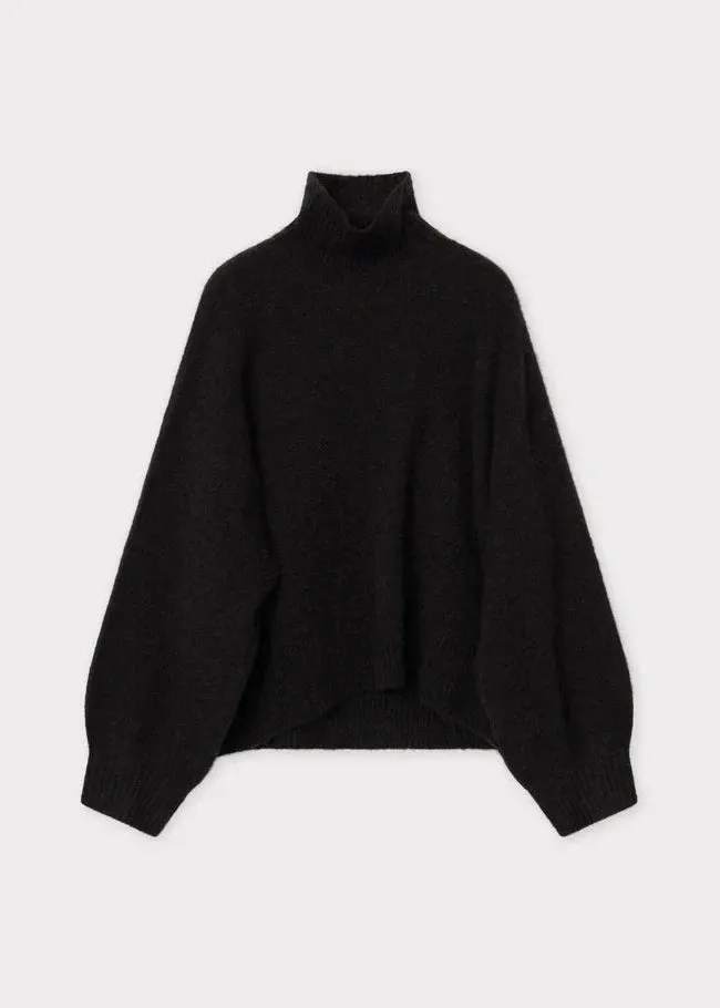 MAZY KNIT | DARK BROWN