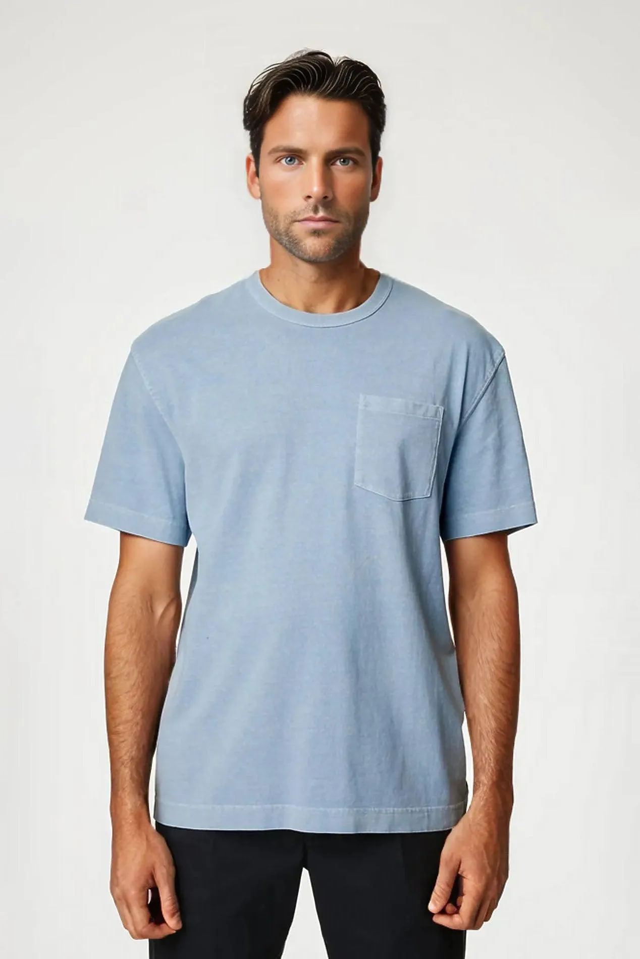 Mens Heavy Cotton Pocket T-Shirt