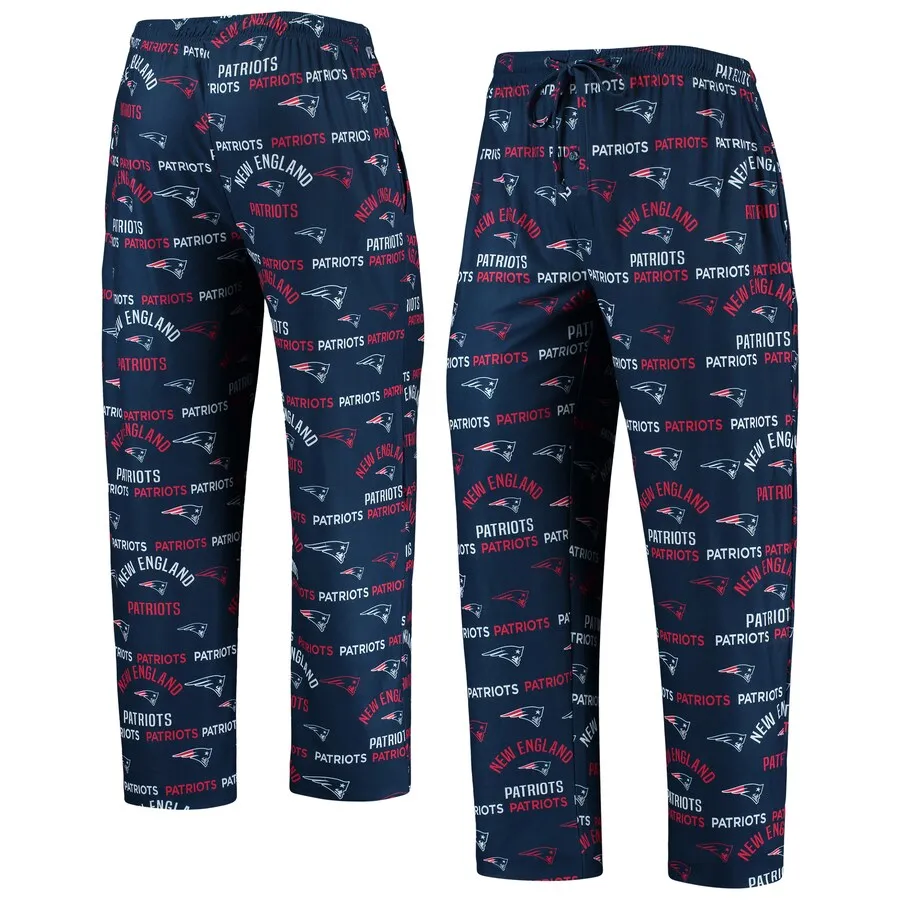 NEW ENGLAND PATRIOTS MEN'S FLAGSHIP ALL OVER PRINT PAJAMA PANTS