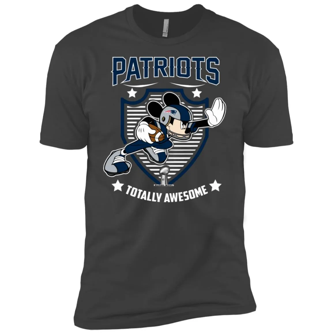 Nfl – New England Patriots Totally Awesome Mickey Mouse Super Bowl 2019 Football Men Short Sleeve T-Shirt