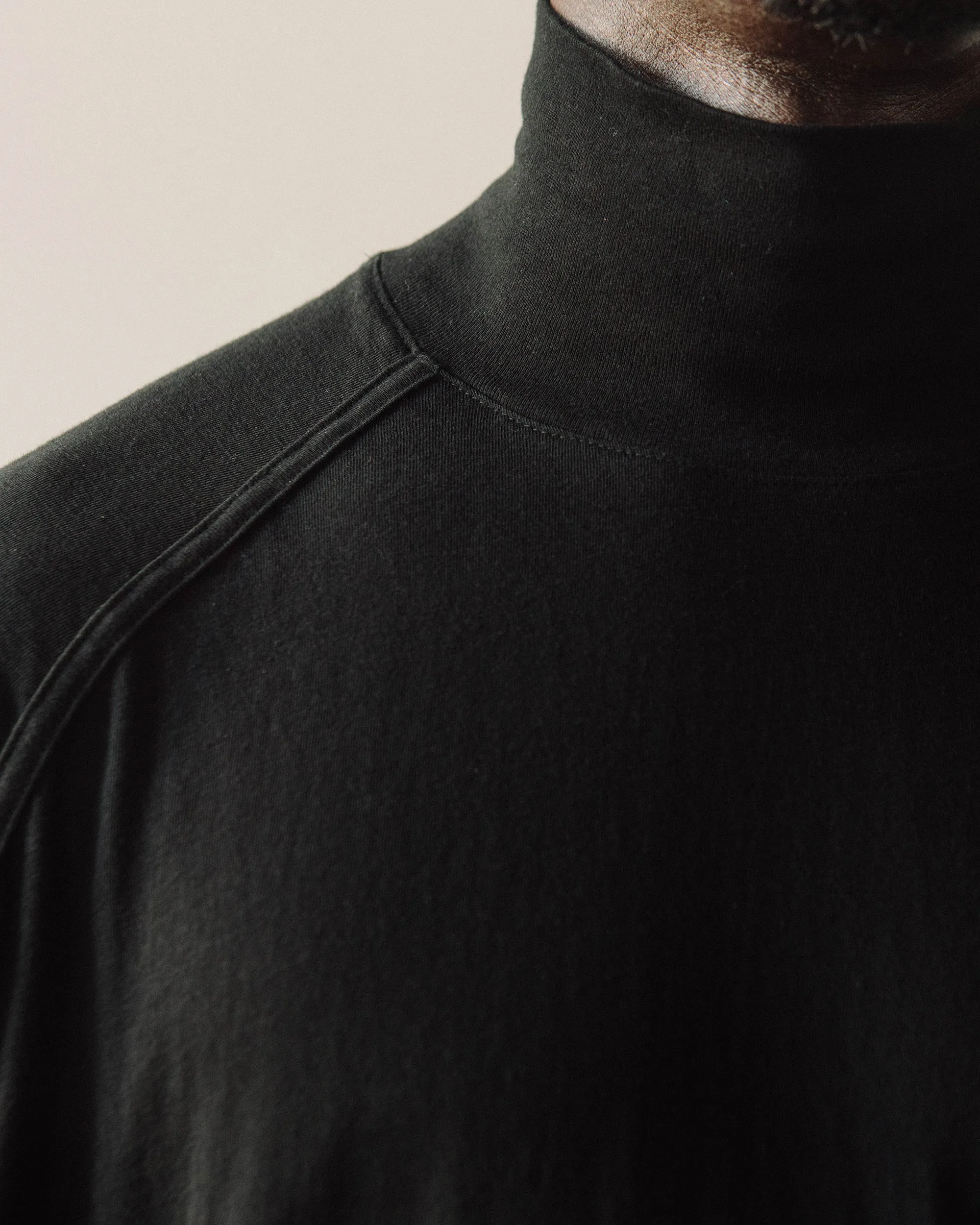 O-Project Turtle Neck Tee, Black
