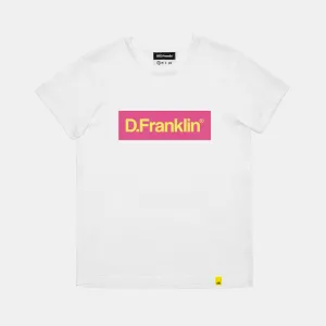 Pink / Yellow Rec White Tee