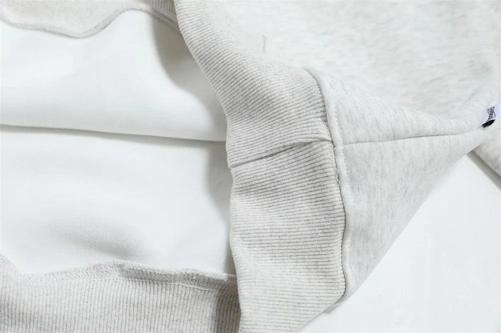 Porsche Car Print Fleece-lined Crew Neck Sweater