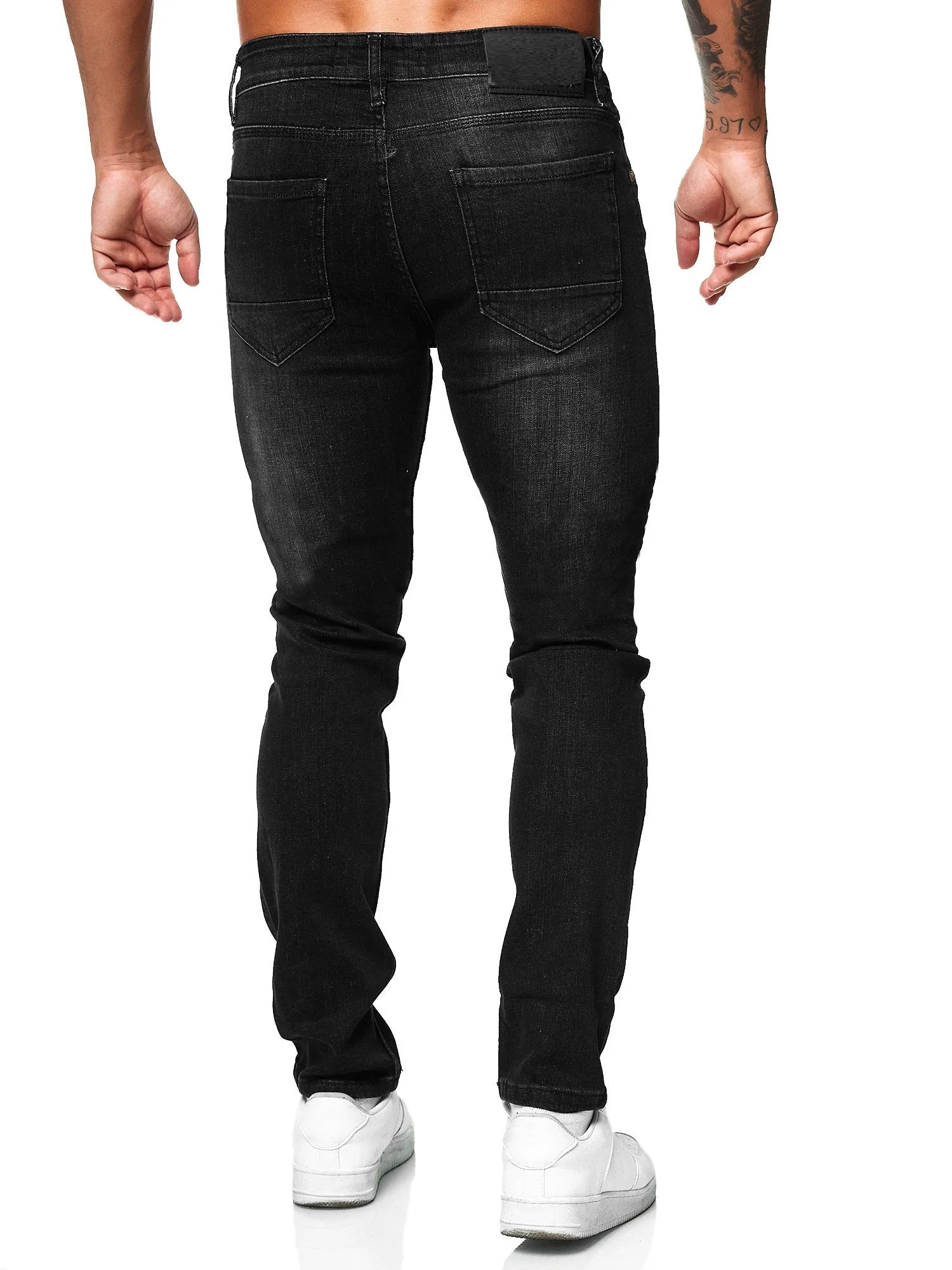 Rezo Ripped Distressed Jeans - Black X65