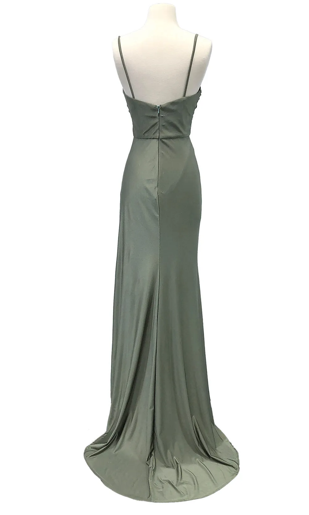 Simple Long Prom Dress with High Side Slit